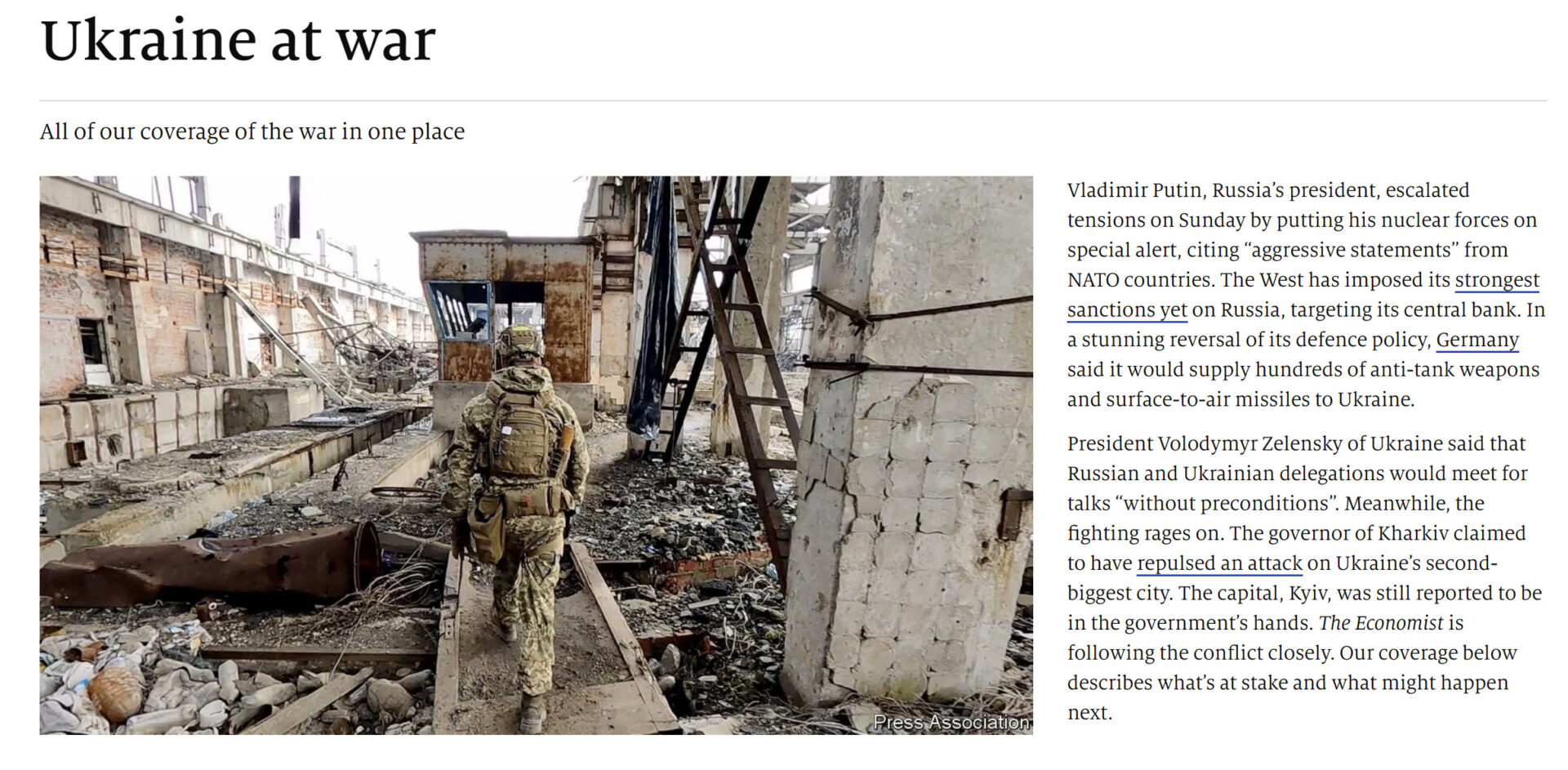 Ukraine at war